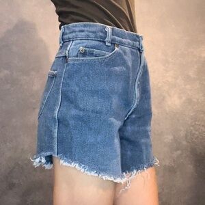 Vintage RLM High Waisted Rise Raw Cut Crop Hem Fringe Shorts Women’s Size 28